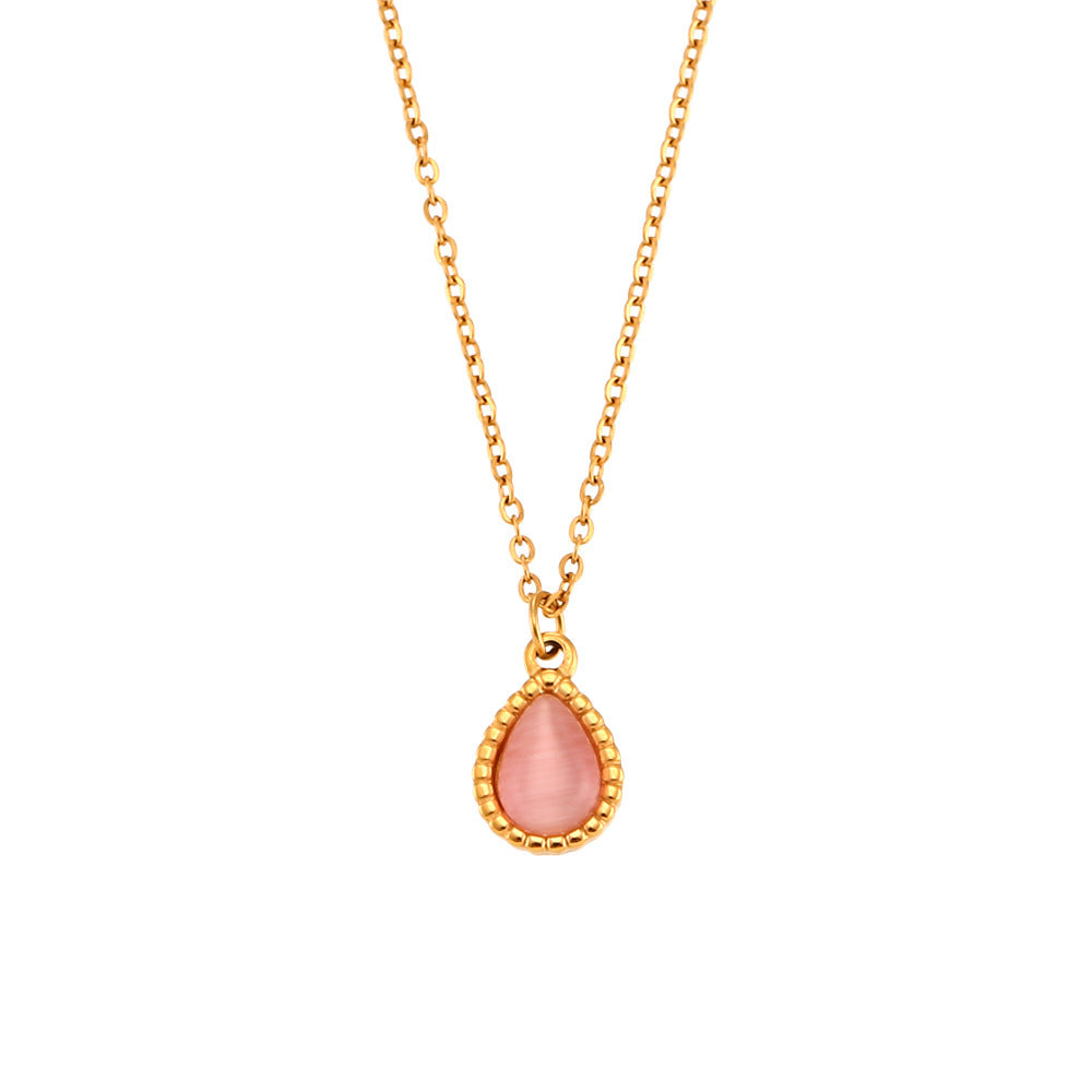 Lunara Opal Drop Earrings & Necklace Set