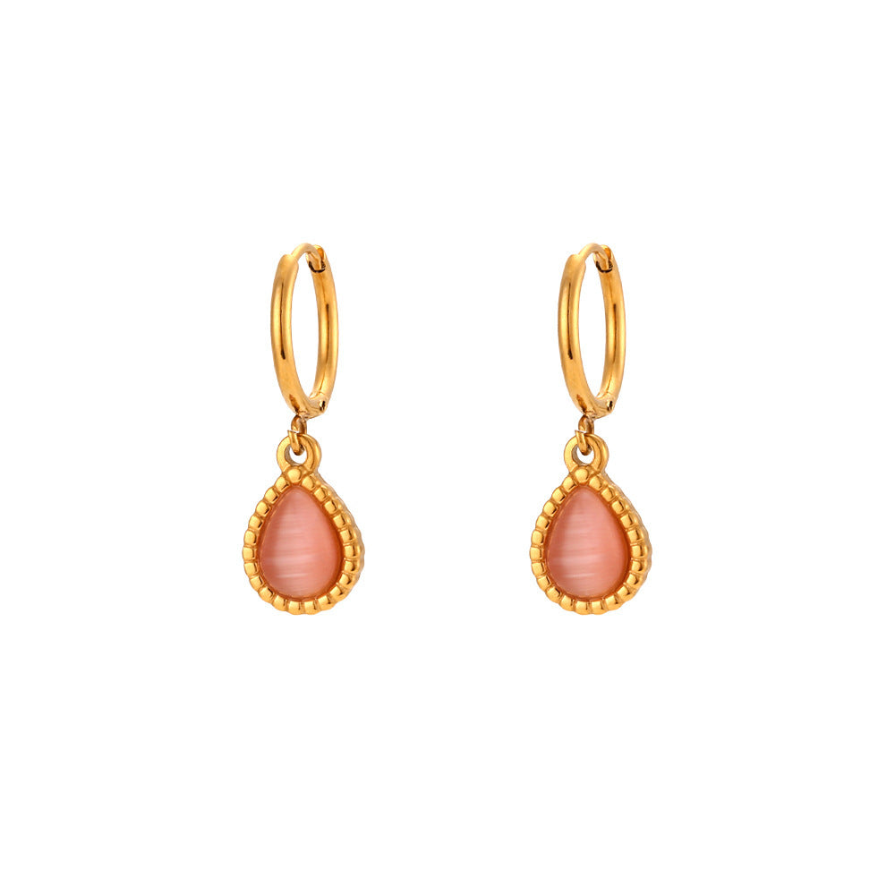 Lunara Opal Drop Earrings & Necklace Set