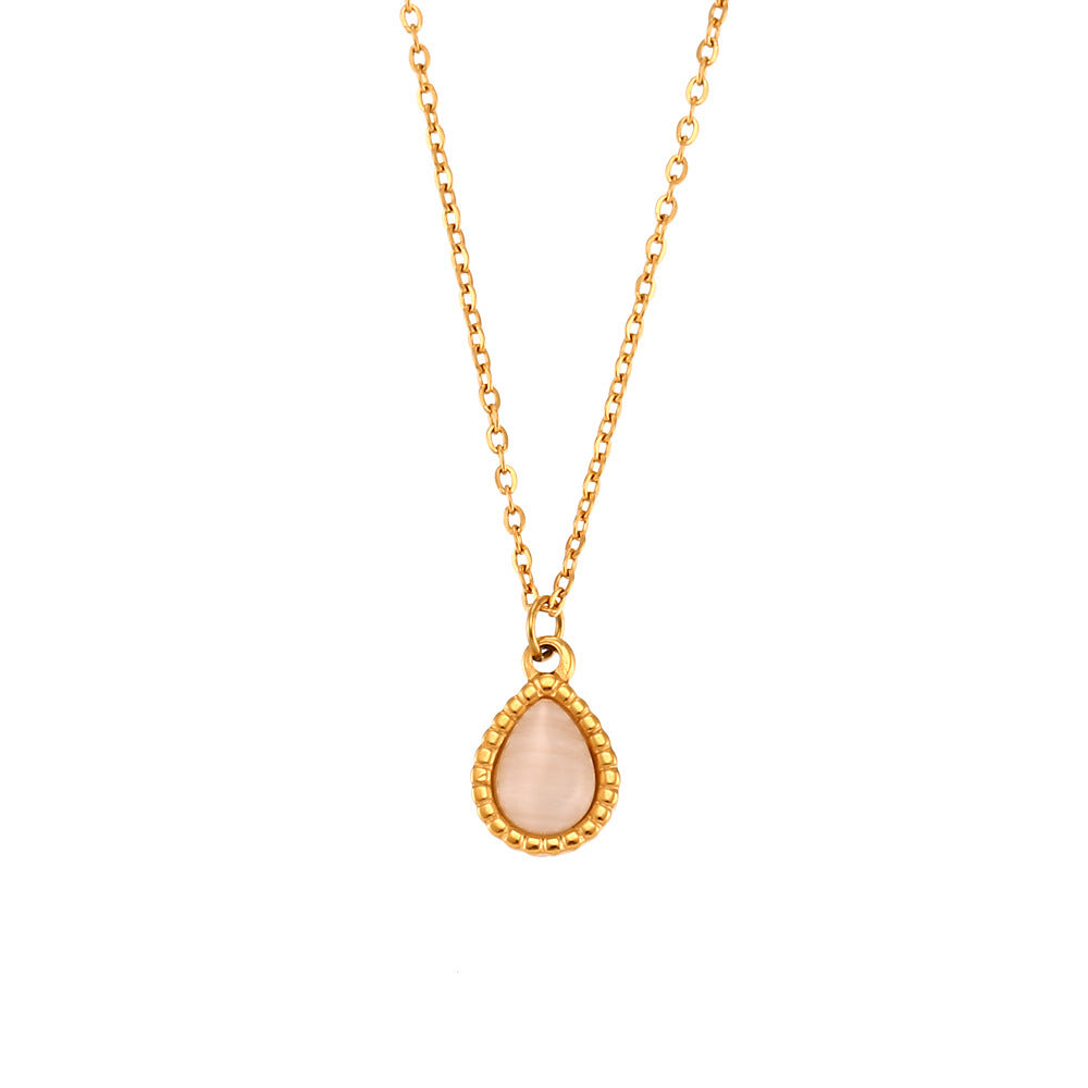 Lunara Opal Drop Earrings & Necklace Set