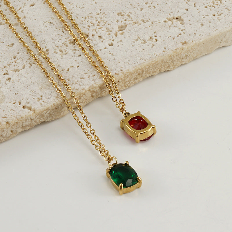 Elira Zircon Pendant Necklace